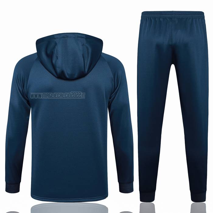 Tuta da Track de Felpa del Paris Saint-Germain Bambino 2023-2024 Blu Oscuro